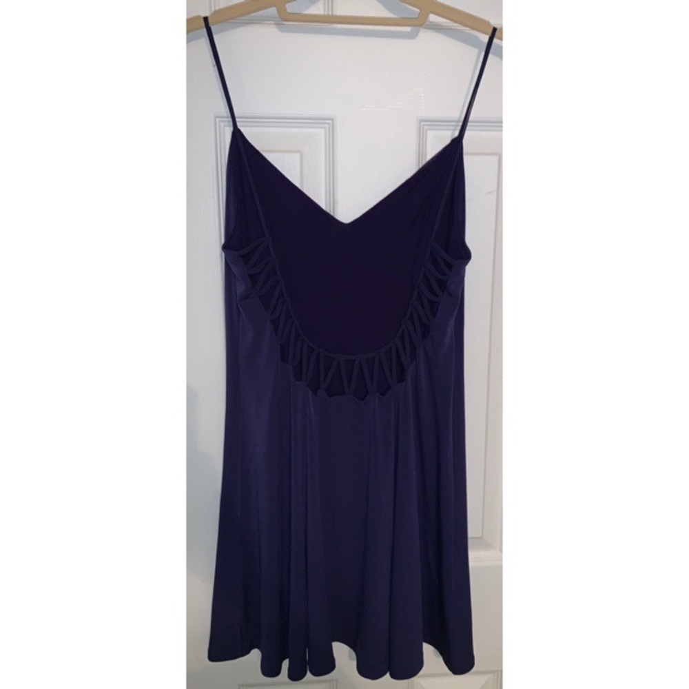 UO Silence + Noise Purple Dress with Cut-Out Back - Picture 7 of 8